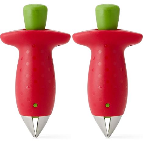 Snocciolatore per fragole e pomodori - Rende la preparazione più semplice (set da 2) (1/5)