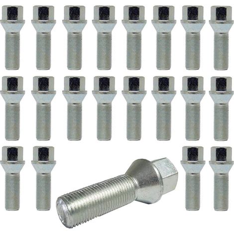 20 Pernos de Rueda Perno de Rueda Cono Cinturón 60° M12 x 1.5 28mm compatible con Renault (1/3)