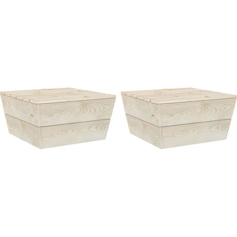 Maison Exclusive - Gartentische 2 Stk. 60x60x30 cm Imprägniertes (1/5)