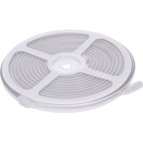 Forlight Flexy Slim - Striscia LED 24W e 2400lm con Bianco Freddo 6000K. Diametro 1.2cm. Struttura in Silicone, silicone. Uso Esterno IP65. Colore Bianco, matizado