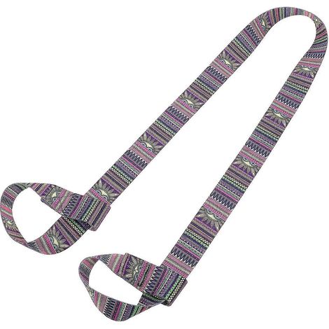 Sangle de transport confortable pour tapis de yoga, facile à transporter et à utiliser pour le fitness, réglable. (1/5)