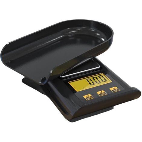 Mini balance électronique avec petit écran LCD, idéale pour peser des articles en cuisine.