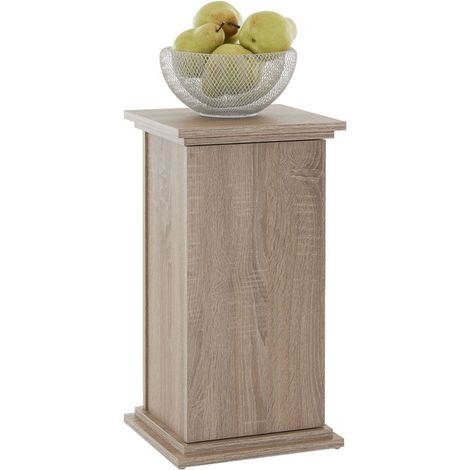 Étagère 2 Niveaux Vintage "Wyon" 57cm Chêne (1/5)
