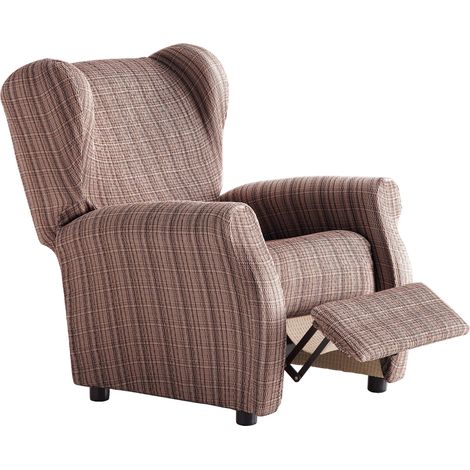 Housse de Fauteuil élastique Relax 32x42x8 cm Marron (1/5)