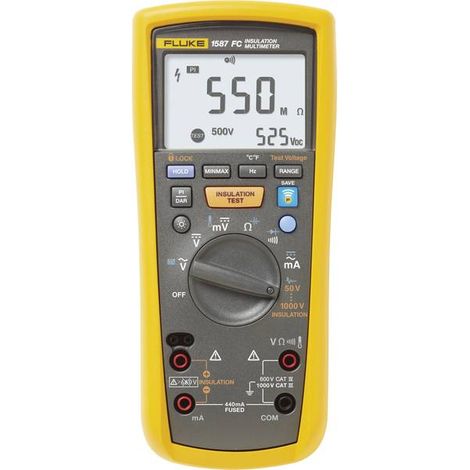 Fluke 1587 FC multimetro di isolamento nero