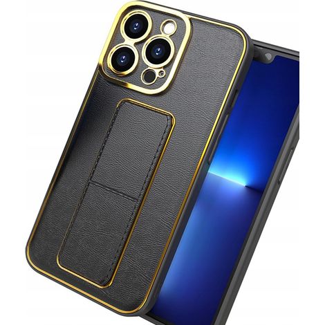 Nuova custodia Kickstand per iPhone 12 con supporto, colore nero (1/5)