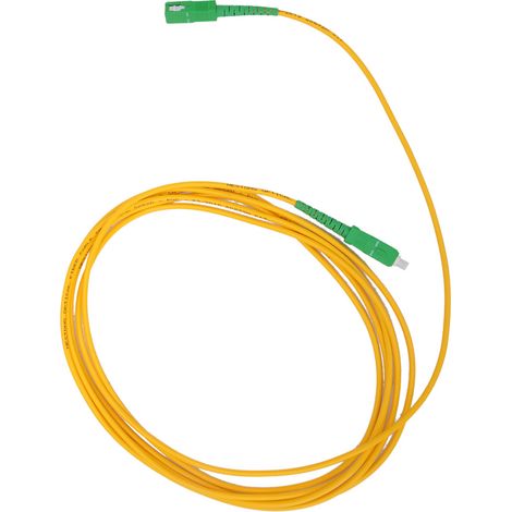 2 câbles de brassage à fibre optique monomodes et monoconducteurs SC/APC SM-G652D OS2 de 3 mètres (1/5)