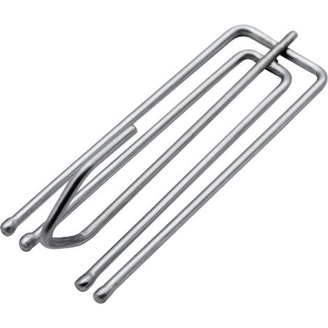 Set di 25 ganci e rulli per tende in acciaio inossidabile