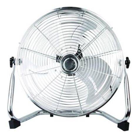 Syntesy 09622 Ventilatore da Pavimento Vintage 3 Pale Alluminio 450 mm 100W 3 Velocita' Struttura Acciaio Cromato (1/3)