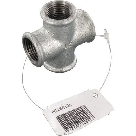 Tubo en cruz galv. hem 1/2" UNIVERSAL FG18012L