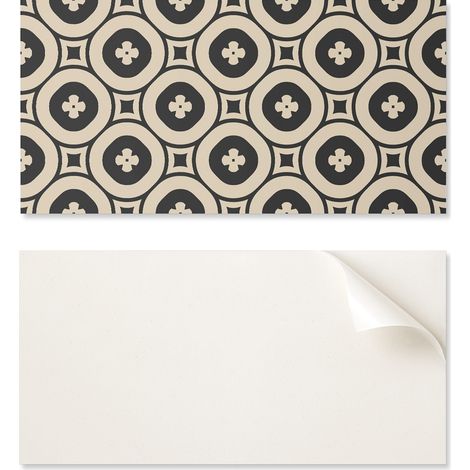 Panel decorativo de vinilo para pared de 100x50 cm con estampado geom茅trico de cuadrados.