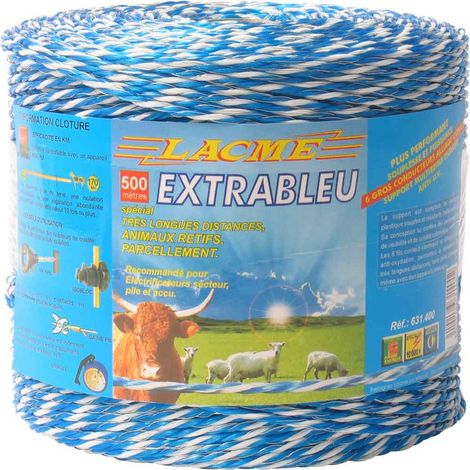 Fil Extrableu 500, ø 3mm, 2 Cuivre ø 0,25, 4 Inox ø 0,20 - 500m