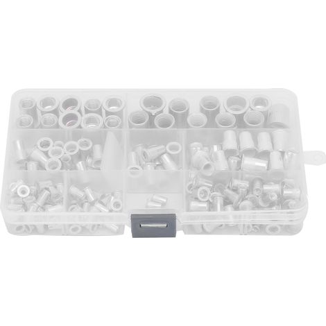 165 pièces / Kit d'inserts filetés en aluminium M3 à M10 pour fixations aveugles (1/5)
