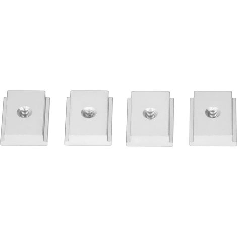 4 vis sans fin coulissante en T, aluminium alliage, pièces menuiserie mouvement linéaire, série 30, M6, argenté (1/5)