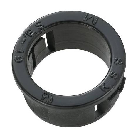 COMPONENTI TRU TC-SBR19M203 MAX. TERMINALI 15.8 MM SPESSORE PIASTRA (MAX) 3.2 MM POLIAMMIDE NERO 100 PZ.