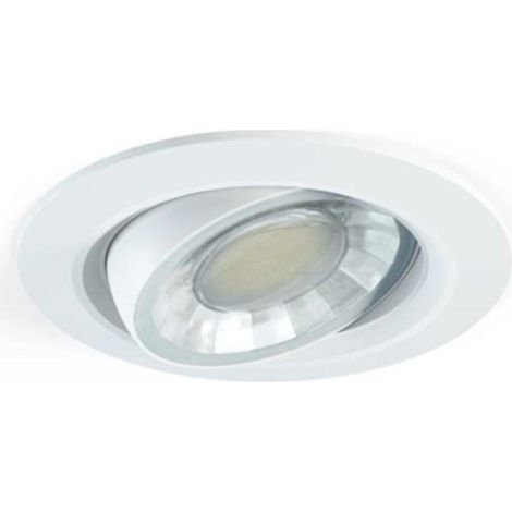 Faretto a led da incasso tondo orientabile Dimmerabile 8W IP44 4000k