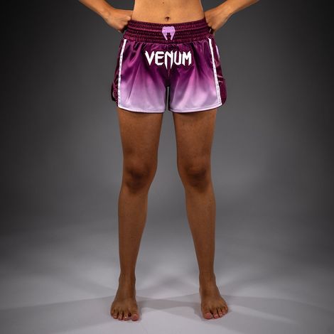 Venum Iris Muay Thai Shorts Pflaume/Weiß S