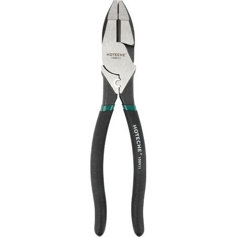 Pince universelle industrielle 230 mm Acier 55 forgeage total poignée vert-noir emballage pour cartes (1/5)