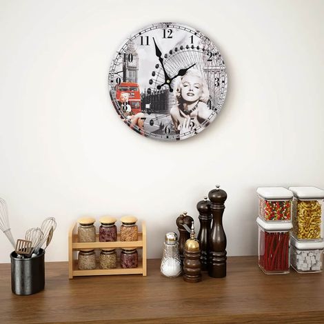 Horloge murale vintage 30 cm (1/5)