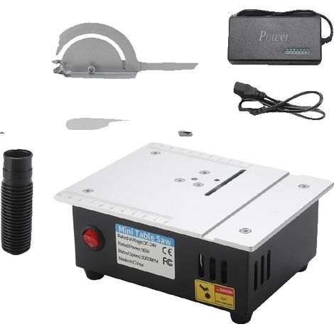 Mini Tischsäge, 2,5-Zoll Schnittdurchmesser, 24V Stromversorgung, 5000 U/min Motor Geschwindigkeit, 0-0,5 Zoll Schnitttiefe, leichtes Design (1/5)