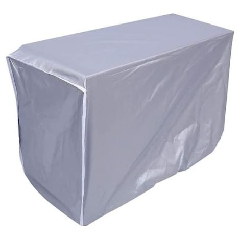 Housse De Protection Pour Climatiseur Extérieur - Polyester Argenté Imperméable Anti-UV - 86x35x60cm (1/5)