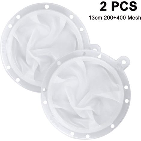 Filtre à Entonnoir - Filtre Nylon 200 Mailles et 400 Mailles - Pour Filtre de Jus Café Vin Huile - Diamètre 13 cm et 15 cm - Lot de 2 (1/5)