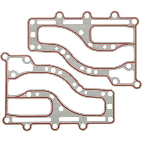Kit de 2 joints d'échappement pour moteur hors-bord Yamaha 2 temps 15 CV, compatible 63V-41112-A0 et 27142300023 (1/5)
