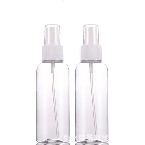 Lot de 2 Flacon Spray Vide 50ml Flacon Vaporisateur en Plastique Rechargeable pour Jardinage Nettoyage Désinfecter
