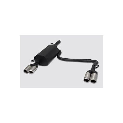 Silencieux Duplex Echappement Ulter VW Passat 3B/3BG 1996-2005 2x90mm-36953523