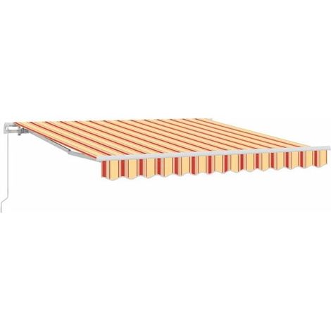 Store banne rétractable, jaune-orange, 300 x 250 cm (1/5)