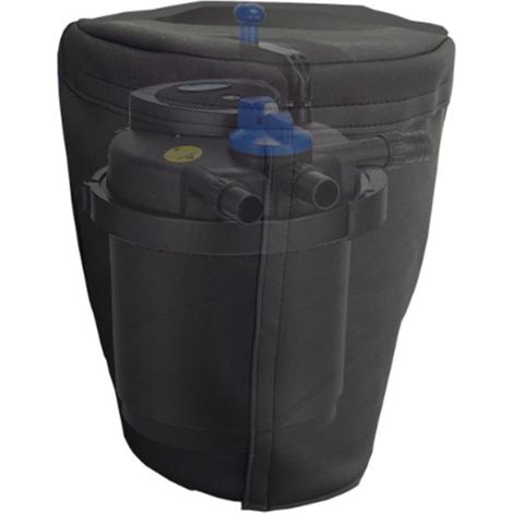 Copertura isolante per filtro per laghetto, materiale nero, scudo termico, per filtri biologici pressurizzati in laghetti da giardino o piscine (1/5)