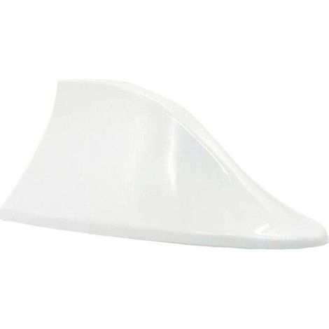 Antenne Requin Voiture Universelle en Forme Antenne D'aileron de Requin - Antenne de, XU,Voiture avec FM/AM Radio Signal avec Base adhésive étanche pour Auto SUV Camion Van (Blanc) - KZQ (1/4)