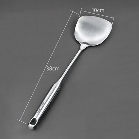 spatule à longue poignée cuisine spatule en acier inoxydable Spatule en acier inoxydable épaississant jardin pelle (1/4)