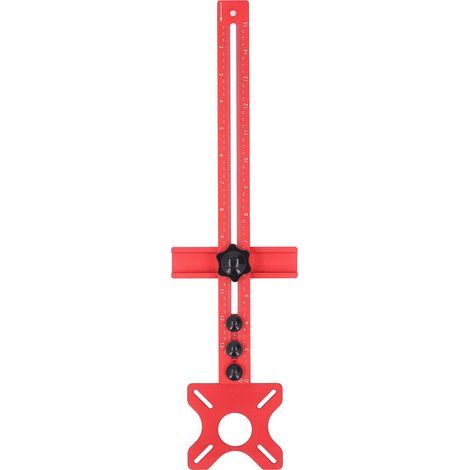 Support de rainure de fraisage de routeur, planche à rabat de coupe impériale, outil de guidage de cercle détachable pour le travail du bois, longueur totale de 445mm (1/5)