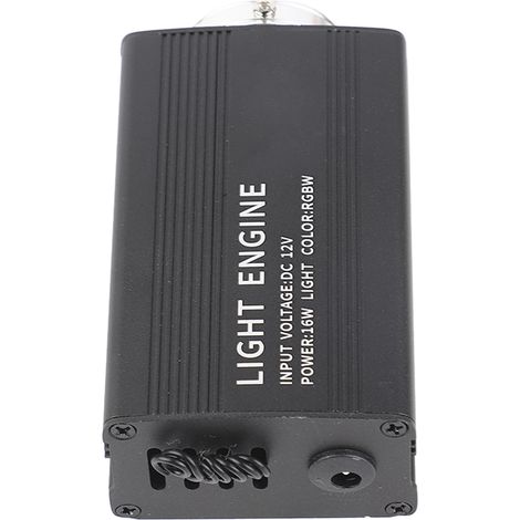 Kit éclairage fibre optique 16W RGBW télécommandé 24 touches Bluetooth APP 150 fibres Ø0.75mm x 2m déco bar karaoké prise EU 100-240V boîtier alliage peint CE GS (1/5)