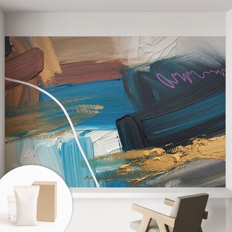 Carta Da Parati - Murale Alla Moda Decorazione - Camera Da Letto - Con Colla Gratuita Modello astratto 152x104 cm (1/5)