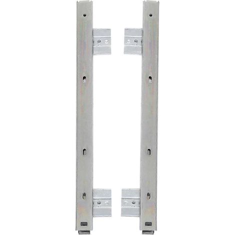 paire de grands plateaux coulissants pour clavier, support de clavier coulissant pour bureau-58X5.1X1.2CM-white (1/4)