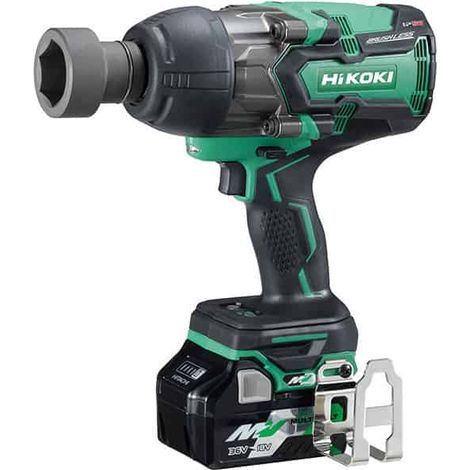 Hikoki – Boulonneuse choc 1100Nm 36V WR36DA – Moteur Brushless – 2 batteries 2,5Ah – Chargeur UC18YSL3 – IP56 pour chantiers humides (1/6)