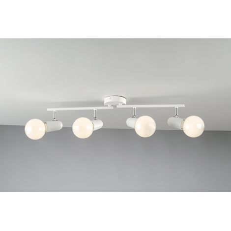 BARRA 4 SPOT PUNTO BIANCA E27 68XH14CM. (1/2)