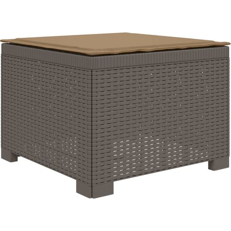 Maison Exclusive - 1-Sitzer Garten-Sofa mit Kissen Rattan-Look PP (1/5)