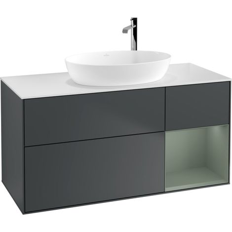 Villeroy & Boch F951GMHG Armoire sous lavabo Finion F95 (1/2)