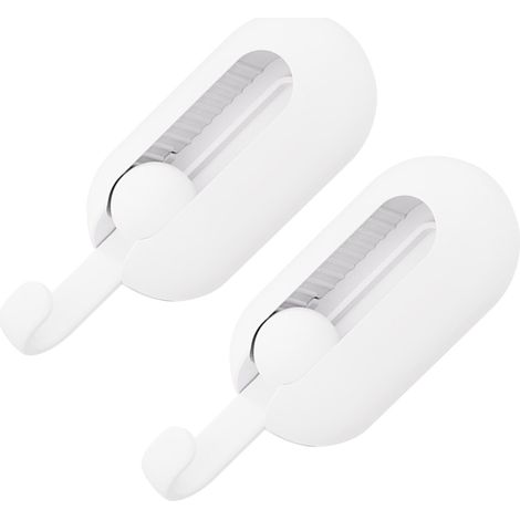 Wasserfeste, selbstklebende, drehbare und faltbare Wandhaken für Küche, Bad und Schlafzimmer, 2er-Set (1/5)
