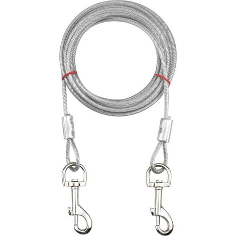 Correa para perros pequeños, medianos o grandes de hasta 80 kg - Blanca, 5 m (1/4)