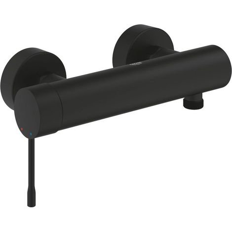 Grohe Essence 1-Loch-Einhand-Brausebatterie Wandmontage, Phantom Black, 25252KF1 (1/4)