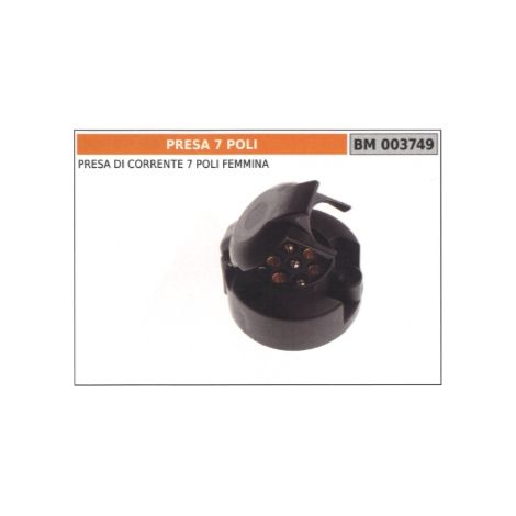 Presa corrente 7 poli femmina codice 003749