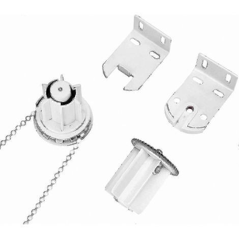 Kit de réparation robuste pour stores enrouleurs avec mécanisme de 25 mm, chaîne, support et embrayage à noyau métallique pour une utilisation durable (1/4)