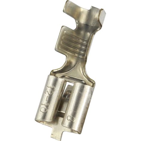 Cosse faston RS PRO, 12 10 AWG, Non-isolé ( Prix pour Sachet de 100 )