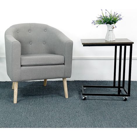 4pcs Poltrona Poltrone Divano Divani per Salotto in Stoffa 64x50x77 cm -Grigio (1/5)