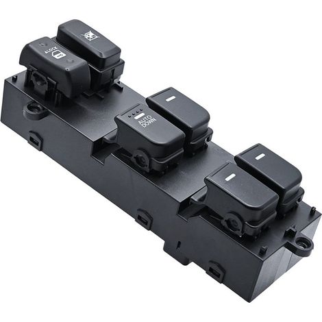 93570-2K010 Interrupteur principal de lève-vitre, compatible avec les modèles Kia Soul de 2009 à 2013, commande la montée et la descente de toutes les vitres électriques du véhicule, facile à utiliser (1/4)