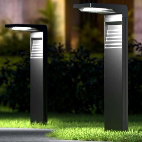 Spot Solaire Extérieur [Lot de 2] Lampe Solaire Exterieur 30 LED Etanche IP65, Projecteur Solaire avec 2 Modes d’Éclairage au Sol pour Jardin Cour Allée Chemin [Classe énergétique G]